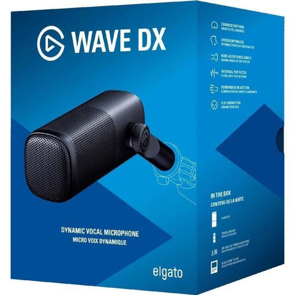 Мікрофон студійний/ для стрімінгу, подкастів Elgato Wave DX (10MAH9901) 024296 фото