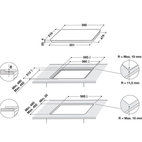 Варочная поверхность электрическая Whirlpool WL B3360 NE 007281 фото