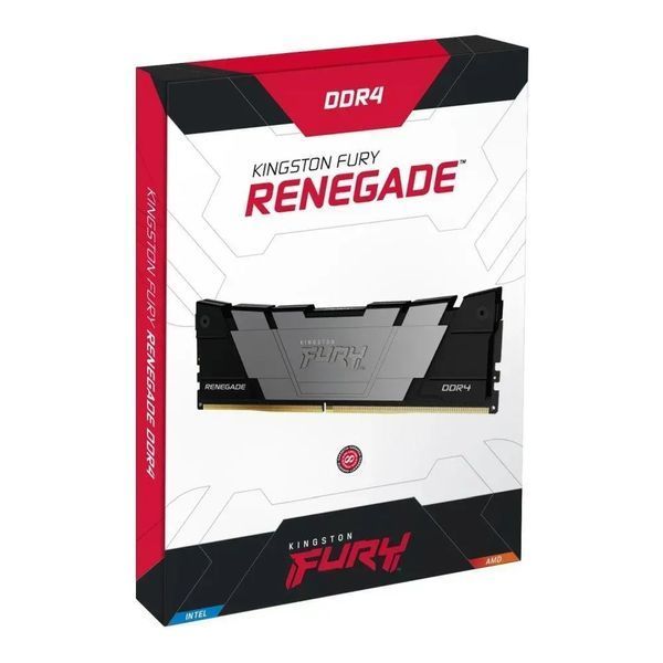 Пам'ять для настільних комп'ютерів Kingston Fury 16 GB DDR4 3600 MHz Renegade Black (KF436C16RB12/16) 503817 фото