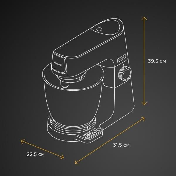 Кухонна машина Kenwood Titanium Chef Baker White XL KVL65.001WH 020807 фото