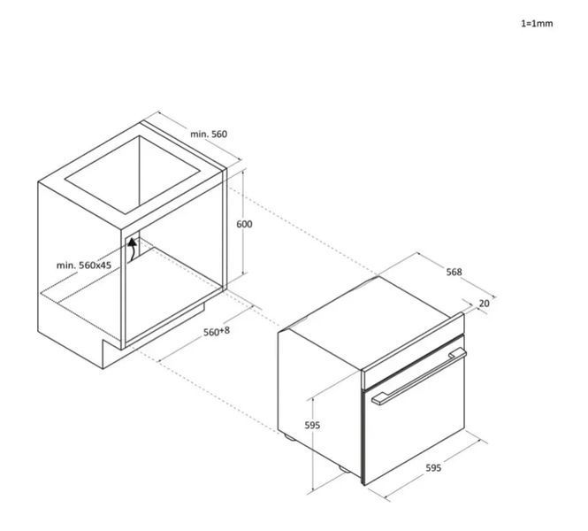 Духовка електрична Haier ID2P5B3ECTB 572611 фото