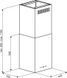 Витяжка декоративна VDB Cube W Inox 006539 фото 5