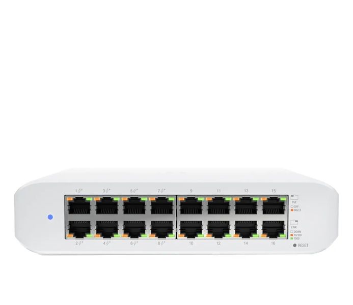 Коммутатор управляемый уровня 2 Ubiquiti UniFi Switch Lite 16 PoE USW-Lite-16-PoE 465813 фото