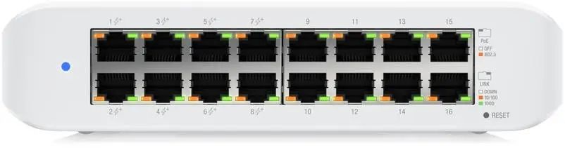 Комутатор керований рівня 2 Ubiquiti UniFi Switch Lite 16 PoE USW-Lite-16-PoE 465813 фото