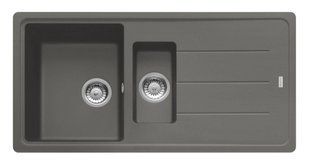 Мийка полуторна з крилом FRANKE Basis BFG 651-97 114.0676.274 Кам'яний сірий 50x97 496785 фото