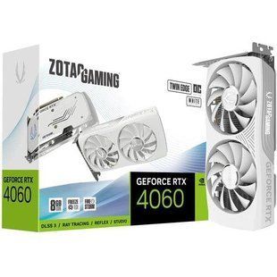 Видеокарта Zotac GeForce RTX 4060 8GB Twin Edge OC White Edition (ZT-D40600Q-10M) 013891 фото