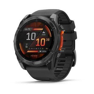 Смарт-годинник Garmin Fenix 8 51mm Amoled Slate Gray with Black Silicone Band (010-02905-00) 613057 фото
