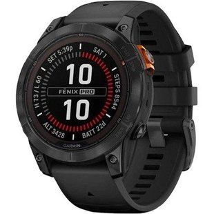 Смарт-годинник Garmin Fenix 7 Pro Solar Slate Gray w. Black Band (010-02777-00/01) 035056 фото