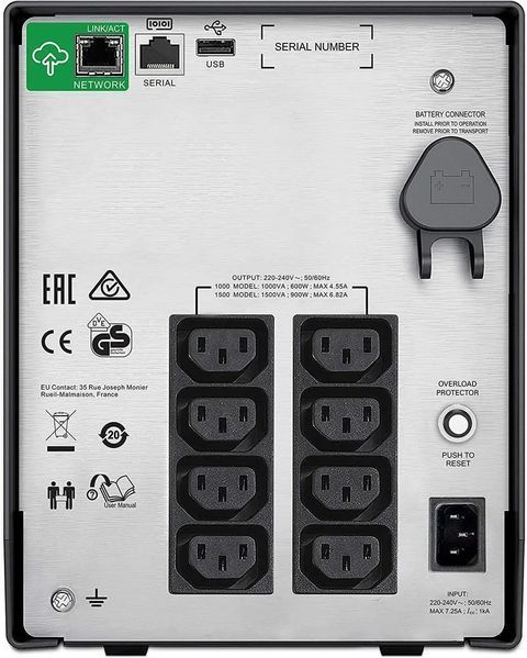 Линейно-интерактивный ИБП APC Smart-UPS C 1000 (SMC1000IC) 022094 фото