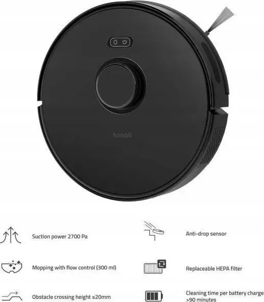Робот-пилосос Avanca International BV Hombli Smart Robot Vacuum (HBVR-0100) 598516 фото