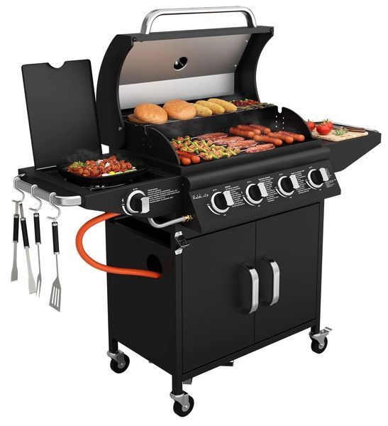 Гриль садовый газовый KOLER Relish v2 Черный 16 кВт 66 x 40 см 129403 фото