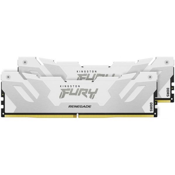 Память для настольных компьютеров Kingston FURY 32 GB (2x16GB) DDR5 6400 MHz Renegade Silver/White (KF564C32RWK2-32) 033770 фото