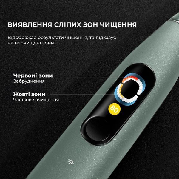 Електрична зубна щітка Oclean X Ultra Set Green (6970810553505) 012787 фото