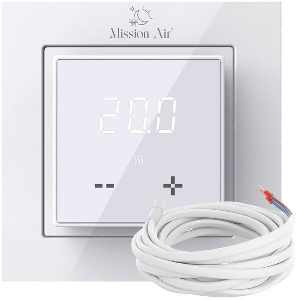 Греющий мат под плитку MISSION AIR MA-160W/m2 12м&sup2; (24м x 50см) + регулятор Aries LCD Белый e2255873 фото