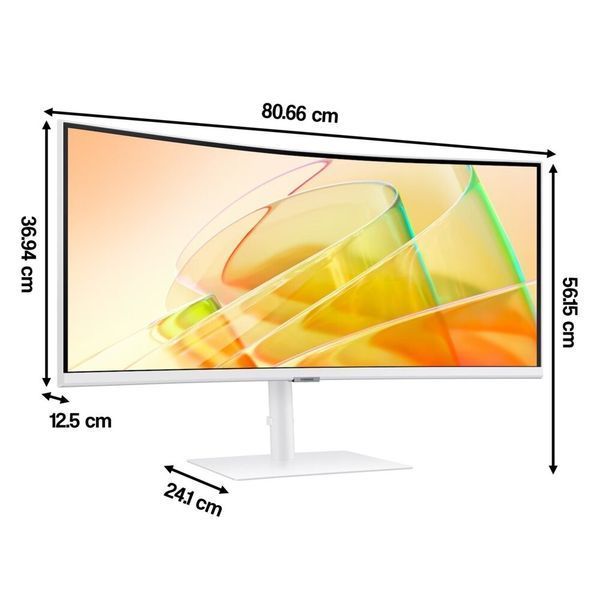 Монитор SAMSUNG ViewFinity S6 LS34C650TAUXEN 34" 3440x1440px 100Hz изогнутый 2121561 фото