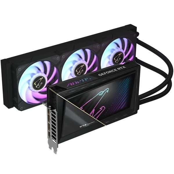 Видеокарта Gigabyte Aorus GeForce RTX 5090 Xtreme Waterforce 32G (GV-N5090AORUSX W-32GD) 577626ua фото