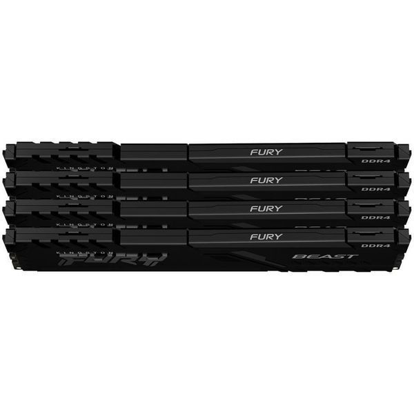 Пам'ять для настільних комп'ютерів Kingston FURY 128 GB (4x32GB) DDR4 3200 MHz Beast (KF432C16BBK4/128) 033720 фото