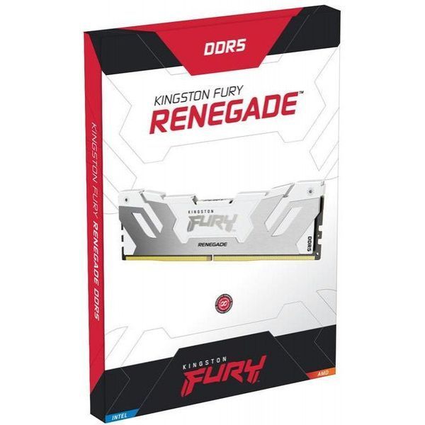 Память для настольных компьютеров Kingston FURY 32 GB (2x16GB) DDR5 6400 MHz Renegade Silver/White (KF564C32RWK2-32) 033770 фото
