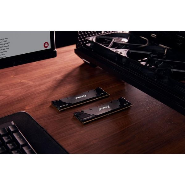 Память для настольных компьютеров Kingston FURY 64 GB (2x32GB) DDR4 3200 MHz Renegade Black (KF432C16RB2K2/64) 033820 фото