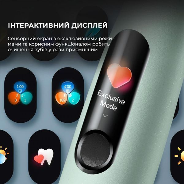 Електрична зубна щітка Oclean X Ultra Set Green (6970810553505) 012787 фото