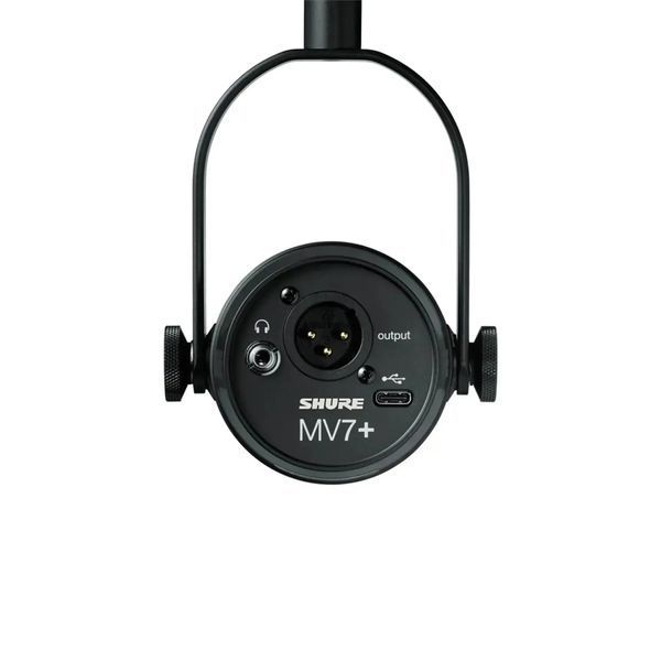 Мікрофон студійний, для ПК/ для стрімінгу, подкастів Shure MV7+ (MV7+-K) 572874 фото