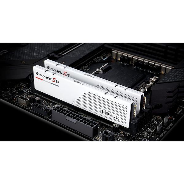 Пам'ять для настільних комп'ютерів G.Skill 32 GB (2x16GB) DDR5 5600 MHz Ripjaws S5 White (F5-5600J4040C16GX2-RS5W) 027700 фото
