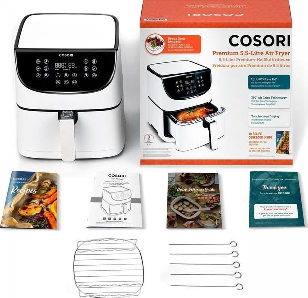 Мультипечь (аэрофритюрница) COSORI Premium CP158-AF-RXW 025491 фото