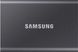 SSD накопичувач Samsung T7 1 TB Titan Gray (MU-PC1T0T/WW) 338741ua фото 1