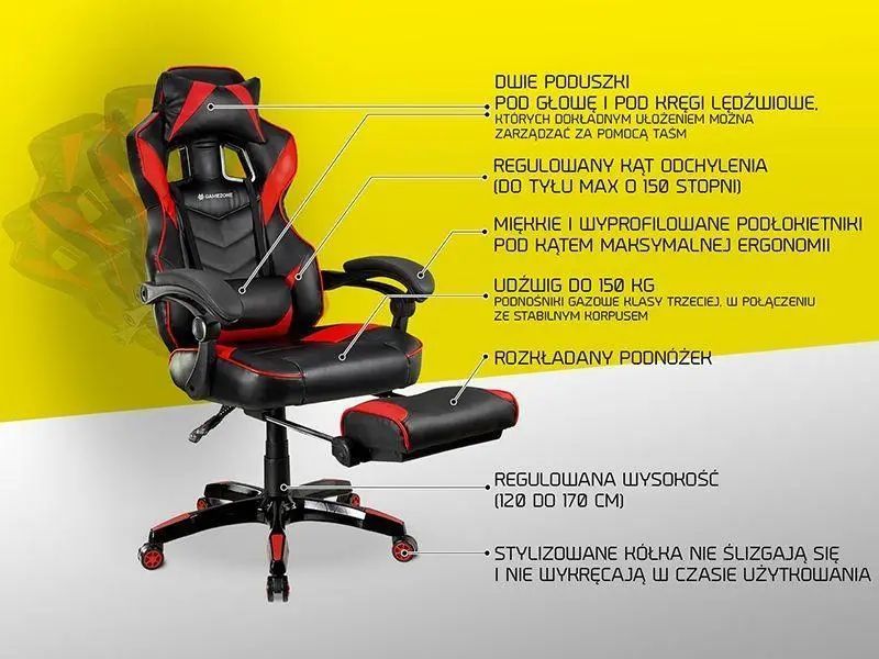 Комп'ютерне крісло для геймера Tracer Gamezone Masterplayer (TRAINN46336) 019207 фото