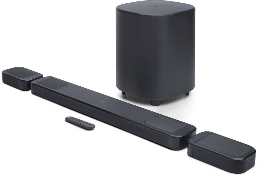 Саундбар JBL BAR 1000 MkII Черный 7.1.4-канальный, Беспроводной сабвуфер, 4K, Dolby Atmos, HDMI eARC, DTS:X, MultiBeam&trade; 3.0 2081374 фото