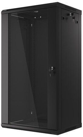 Шкаф RACK LANBERG 19" 22U WF01-6422-10B 600 x 450 мм, настенный, черный 470898 фото