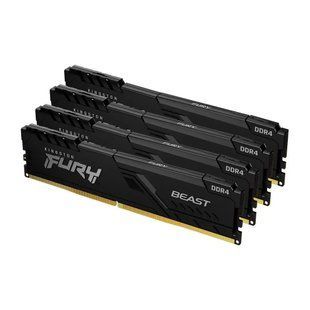 Пам'ять для настільних комп'ютерів Kingston Fury 64 GB (4x16GB) DDR4 3200 MHz Beast (KF432C16BB1K4/64) 033204 фото