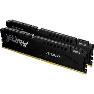 Пам'ять для настільних комп'ютерів Kingston FURY 32 GB (2x16GB) DDR5 6800 MHz Beast Black (KF568C34BBK2-32) 033771 фото