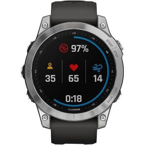 Смарт-годинник Garmin Fenix 7 Silver with Graphite Band (010-02540-01) 035057 фото