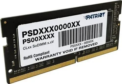 Память для ноутбуков Patriot 16 GB SO-DIMM DDR4 2400 MHz (PSD416G240081S) 340587 фото