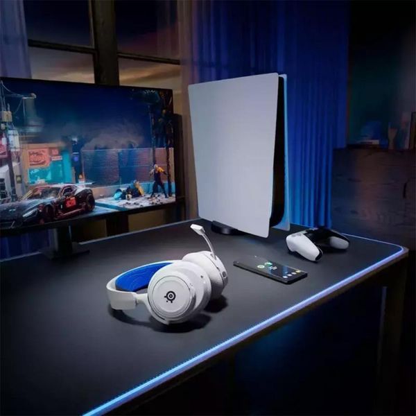 Навушники з мікрофоном SteelSeries Arctis Nova 7P White (61561) 029835 фото