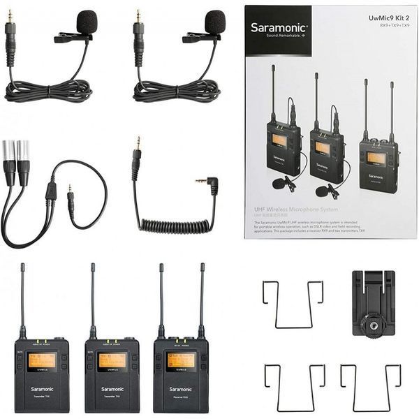 накамерна радіосистема Saramonic UwMic9 Kit2 (TX9 + TX9 + RX9) 029179 фото