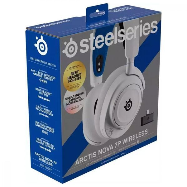 Навушники з мікрофоном SteelSeries Arctis Nova 7P White (61561) 029835 фото