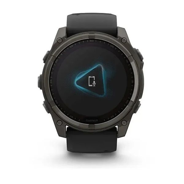 Смарт-годинник Garmin Fenix 8 51mm Solar Sapphire Carbon Gray DLC Titanium w. Black/Pebble Gray S. Band (010-02907-10/11/7) 613058 фото