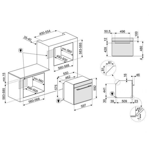 Духовка електрична SMEG SOP6102TB3 012021 фото