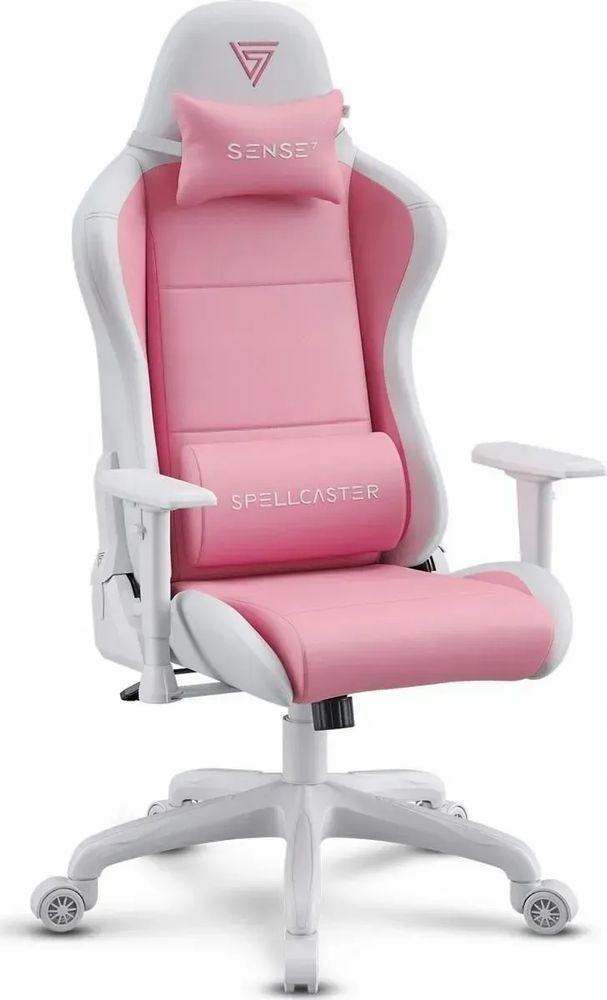 Компьютерное кресло для геймера Sense7 Spellcaster Fuku PU Pink/White 606561 фото