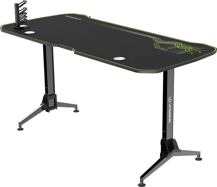 Геймерский игровой стол геймера Ultradesk GRAND Green 312211 фото