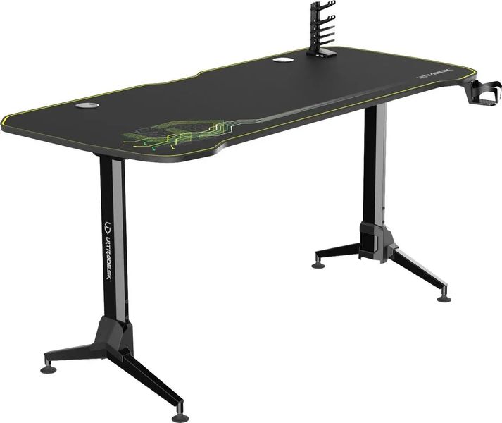 Геймерский игровой стол геймера Ultradesk GRAND Green 312211 фото