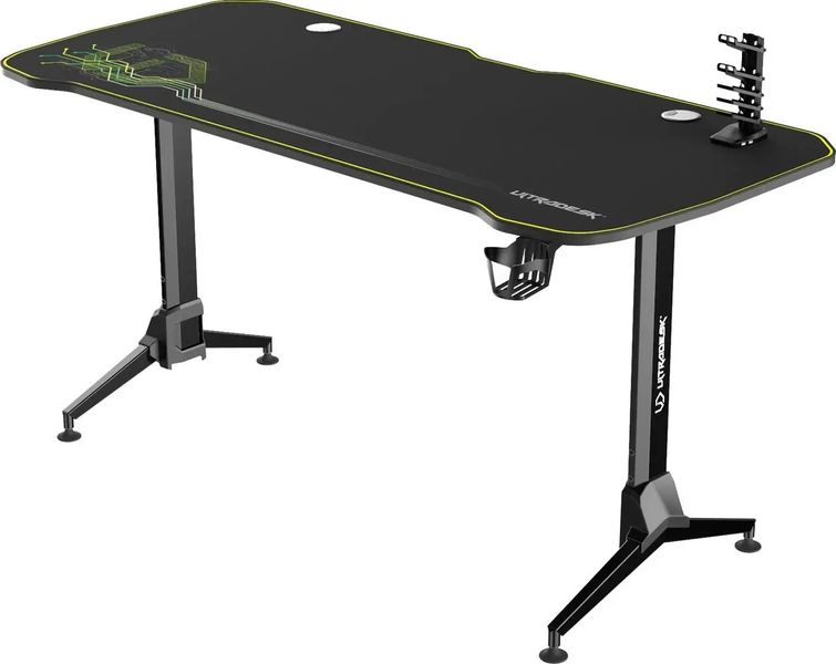 Геймерський ігровий стіл геймера Ultradesk GRAND Green 312211 фото