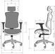 Офісне крісло для персоналу Diablo Chairs V-Basic black/grey 028042 фото 2