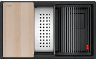 Мойка полуторная FRANKE Kanon KNG Pro 160-46-21 125.0749.684 Onyx 46x76 2125169 фото