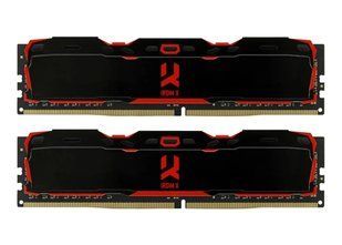 Пам'ять для настільних комп'ютерів Goodram 16 GB (2x8GB) DDR4 2666 MHz IRDM X Black (IR-X2666D464L16S/16GDC) 465633ua фото