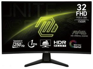 Монітор MSI MAG 32C6X 31.5" 1920x1080px 250 Гц 1 мс [MPRT] Вигнутий 2078574 фото
