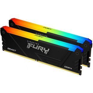 Пам'ять для настільних комп'ютерів Kingston FURY 64 GB (2x32GB) DDR4 3600 MHz Beast RGB (KF436C18BB2AK2/64) 033822 фото