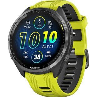 Спортивний годинник Garmin Forerunner 965 Carbon Gray Titanium Bezel w. Black Case and Amp Yell/Black S. Band (010-02809-02/12/ 035236 фото